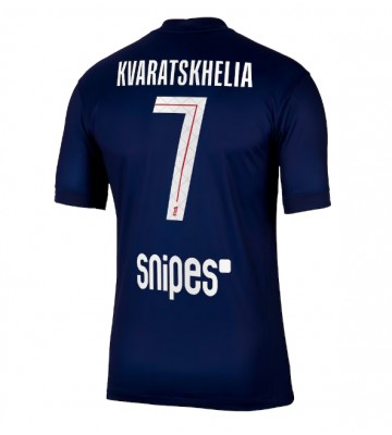 Paris Saint-Germain Khvicha Kvaratskhelia #7 Replik Heimtrikot 2025-26 Kurzarm Paris Saint-Germain Khvicha Kvaratskhelia #7 Replik Heimtrikot 2025-26 Kurzarm